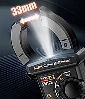 ANENG PN128, струмові кліщі, AC/DC 600A, напруги 600 В, опору 40 МОм, ємності 4мФ, частота 4МГц температури, фото 5