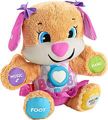 Розвивальна плюшева іграшка Ронс смарт цуценя змішайся і вчися рожева Fisher-Price Sis Smart Stages Puppy