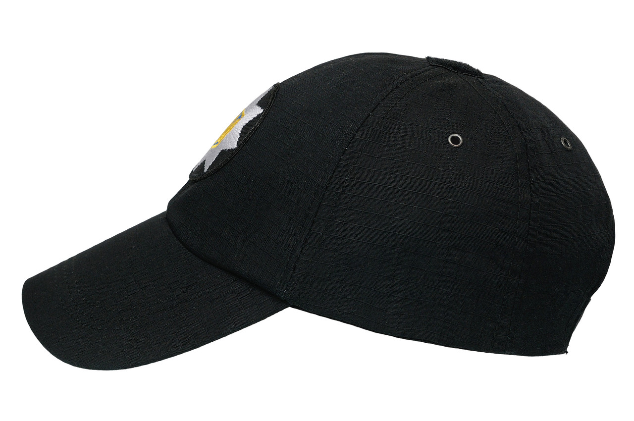 Бейсболка ELITE РІП-СТОП BLACK Police чорна WinTac, фото 1