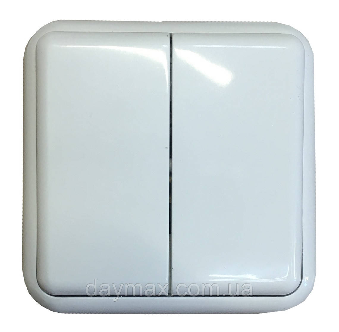 Вимикач позашл. устан. 2-кл. білий IP20 TNSy Lemur TNSy, фото 1