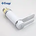 Змішувач для умивальника Frap F1041, білий/хром, фото 6