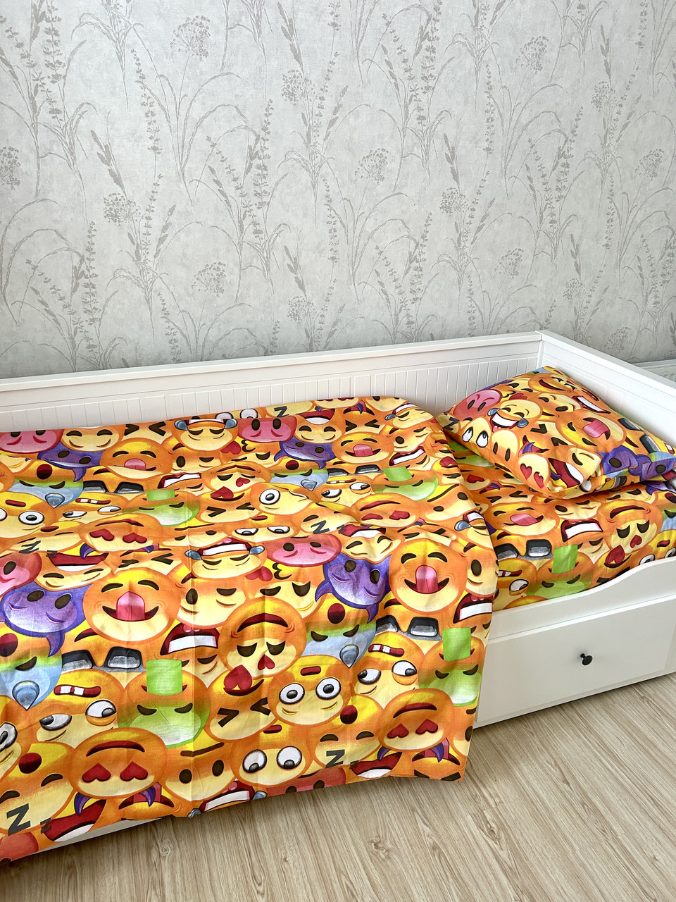 Полуторний комплект з бязі для дітей та підлітків "Smiles", фото 1