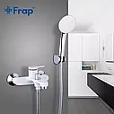 Змішувач для ванни Frap F3245, білий/хром, фото 3