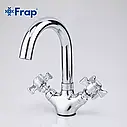 Змішувач для умивальника Frap F1324, хром, фото 4