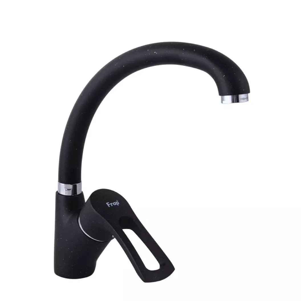 Змішувач для кухні Frap F4166-7, чорний, фото 1