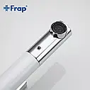 Змішувач для умивальника Frap F1052-14 високий, білий/хром, фото 5