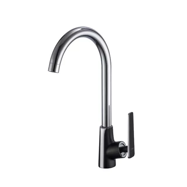 Змішувач для кухні Frap F4057, чорний/хром, фото 1