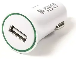 Автомобільний зарядний пристрій PowerPlant USB 2.1a car charger white (DV00DV5037)