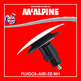 Зливний корок клік-клак для ванни або душового піддона білий PLUGCB-AUT-52-WH McAlpine, фото 3