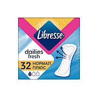 Прокладки ежедневные гигиенические Libresse Daily Fresh Normal Plus 32 шт