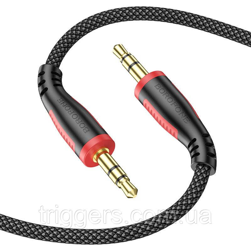 Аудіокабель BOROFONE BL14 Audiolink 3.5mm/1m чорний