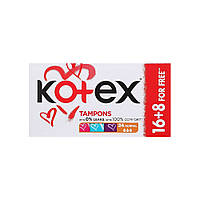 Тампоны Kotex Normal 16+8 шт