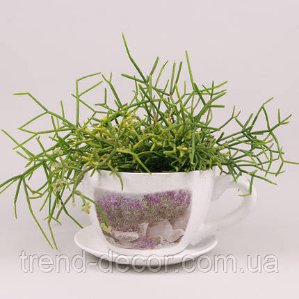 Горщик керамічний Чашка з підставкою 36662, фото 2