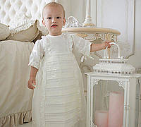 Рубашка крестильная Mimino baby. Семейные ценности удлиненная-0-6мес-64-71