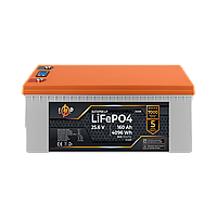 Аккумулятор LP LiFePO4 25,6V - 160 Ah (4096Wh) (BMS 150A/75А) пластик LCD для ИБП Кешбек до 5%