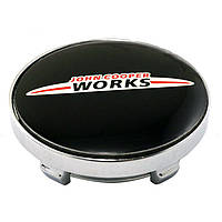 Ковпачки заглушки на литі диски MINI (Міні) JOHN COOPER WORKS, 60 мм Чорні