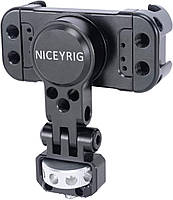 Держатель для телефона NICEYRIG Pro с креплением 1/4, вращение 360 и наклон 180 для фотоаппаратов, кинокамер