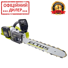 Аккумуляторная цепная пила Eltos АПЦ-40 BL/16 (20 В, 4 Ач, 1/4", 400 мм) пилка для дома и дачи для сада