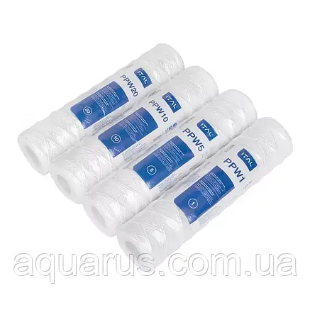 Картридж із поліпропіленової нитки ITAL PPW 2,5"x10" 5 мкм (PPW50IT), фото 3