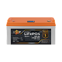 Аккумулятор LP LiFePO4 12,8V - 160 Ah (2048Wh) (BMS 150A/75А) пластик LCD для ИБП a