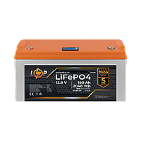 Аккумулятор LP LiFePO4 12,8V - 160 Ah (2048Wh) (BMS 200A/100А) пластик LCD Smart BT a