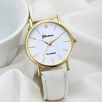 Недорогие женские часы белые "Wr"