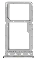 Держатель (лоток) Сим карты Xiaomi Redmi 6 / Redmi 6A и карты памяти Single SIM Grey