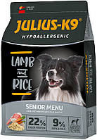 Сухой гипоаллергенный корм для собак высшего качества старшего возраста или собак склонных к полноте Julius-K9