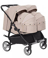 Коляска універсальна Carrello Connect CRL-5502/1 для двійні люлька-переноска Cotton Beige