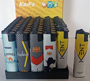Запальнички пластикові "KaiFa" Бренди сигарет 🚬 (турбо полум'я 🚀) 527-3