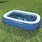 Надувний дитячий 3D басейн Bestway 54177 на 778 л з окулярами та кристалами 262 х 175 х 51 см Синій, фото 2