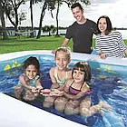 Надувний дитячий 3D басейн Bestway 54177 на 778 л з окулярами та кристалами 262 х 175 х 51 см Синій, фото 6