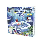 Надувний дитячий 3D басейн Bestway 54177 на 778 л з окулярами та кристалами 262 х 175 х 51 см Синій, фото 10