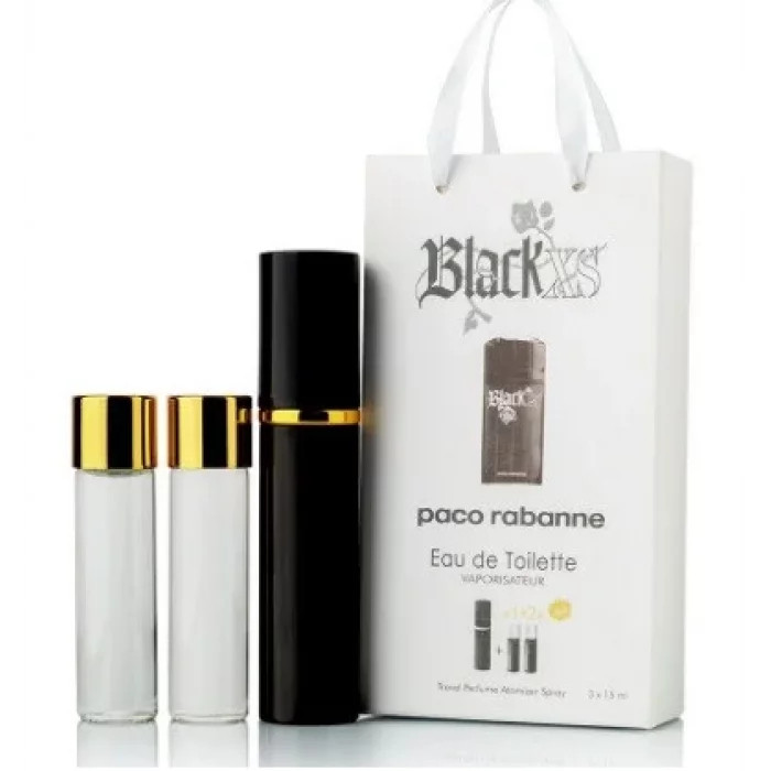 Paco Rabanne Black XS for men 3x15ml - Trio Bag