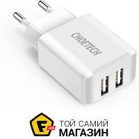 Зарядний пристрій мережевий Choetech Мережевий зарядний пристрій Choetech (C0030) 2 x USB-порт 2 А