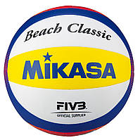 Волейбольний м'яч Mikasa Beach Classic BV552C-WYBR (пружний м'яч)