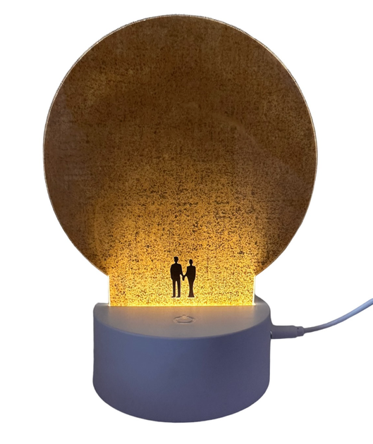 3D світильник від USB і батарейок, нічник 3D Creative Lamp Пара закоханих