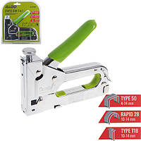 Alloid. Степлер будівельний для скоб 3 в 1 + 600 скоб (хром)