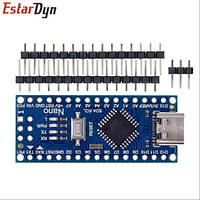 Arduino Nano V3.0 Atmega328P, CH340, TYPE-C, blue