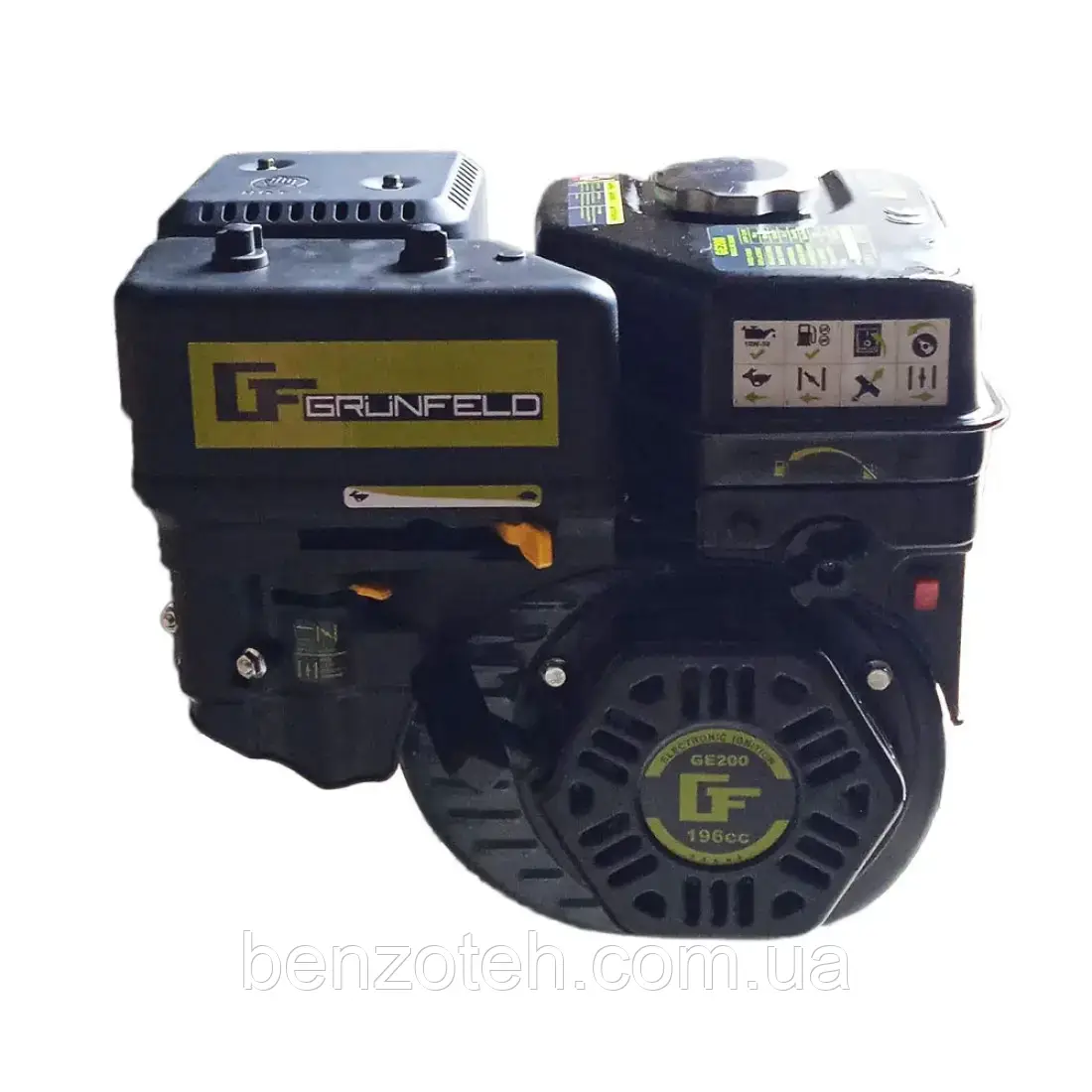 Двигун бензиновий GRUNFELD GE 200E (вал 19 мм)