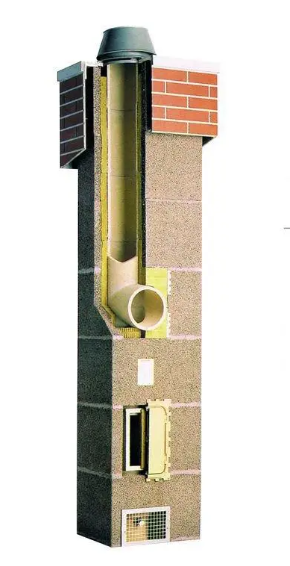 Комплект керамічного димоходу Schiedel UNI двотяговий без вентиляції 140 мм+140 мм 8 м