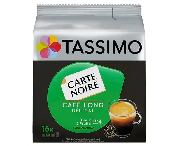 Кава в капсулах Tassimo Carte Noire Cafe Long Delicat 16 порцій Німеччина Тассімо