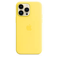 Original Silicone Case Apple iPhone 14 Pro Max, силиконовый чехол для iPhone 14 Pro Max с MagSafe желтый