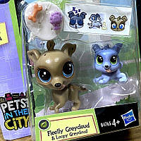 Игровой набор Hasbro Littlest Pet Shop - Fleetly Greycloud & Loopy Greycloud (B4765-A7313)