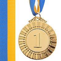 Медаль спортивная с лентой SP-Sport FLASH C-4328 золото bg