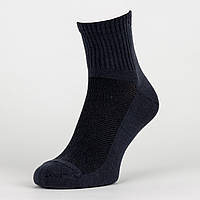 Шкарпетки жіночі в сітку спортивні середні темно-сірій