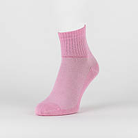 Шкарпетки жіночі в сітку спортивні середні світло-рожевий