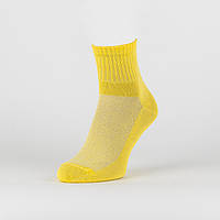 Шкарпетки жіночі в сітку спортивні середні жовтий