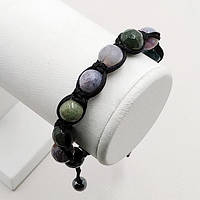 Браслет Шамбала 10 мм Індійська Яшма з Огранкою