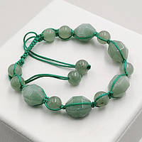 Браслет Шамбала 14х10 мм Нефрит з Огранкою